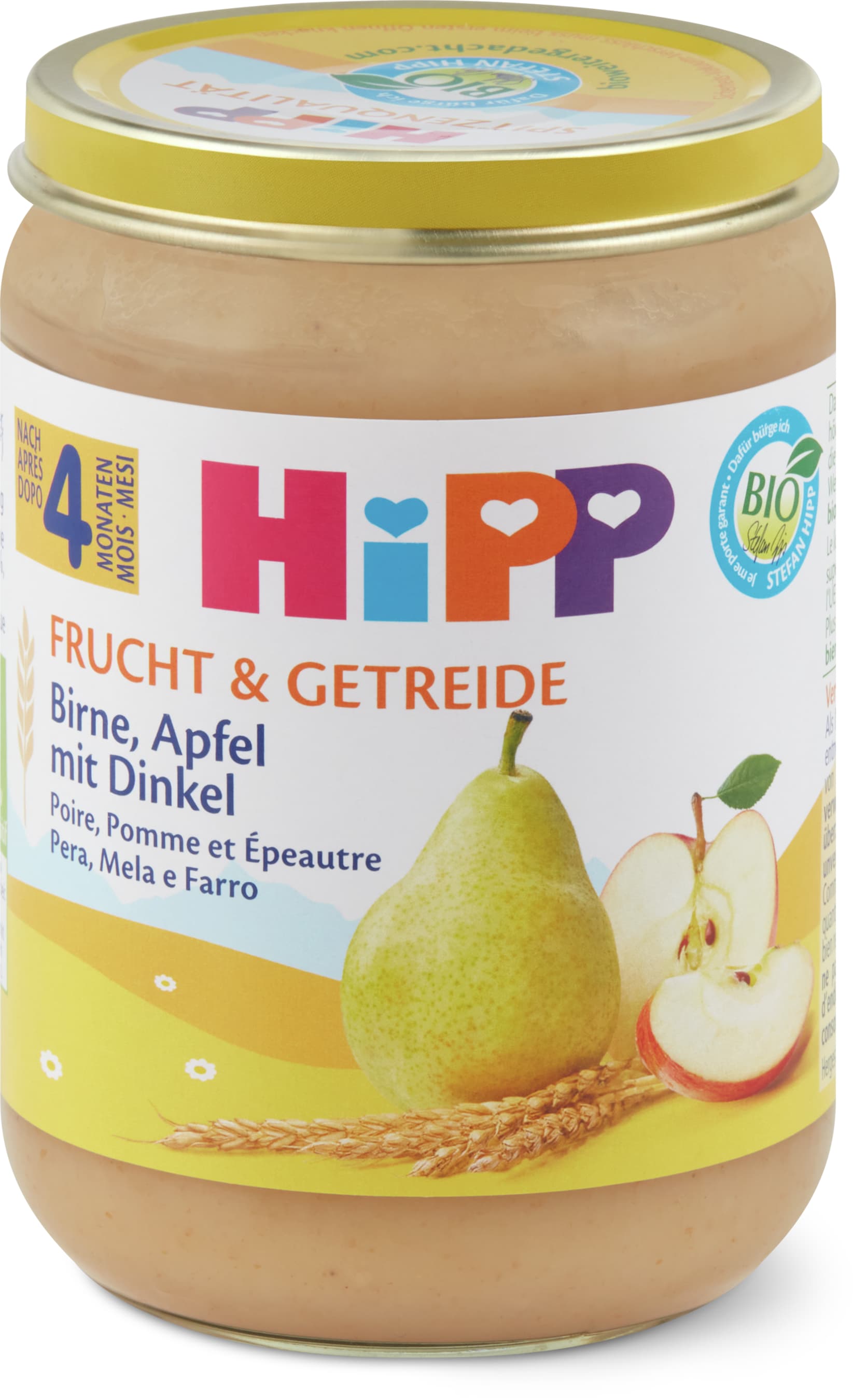 Hipp Fruchtbrei mit Birne, Apfel und Dinkel 190g